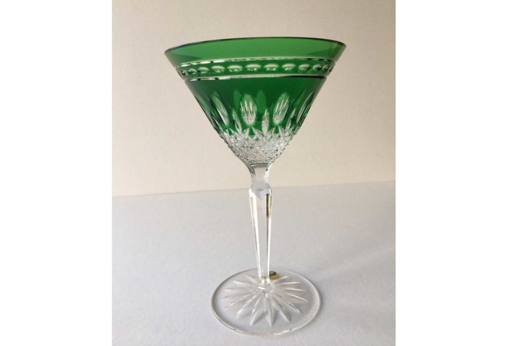 Waterford Clarendon Emerald Green Martini/ Cocktail Glass