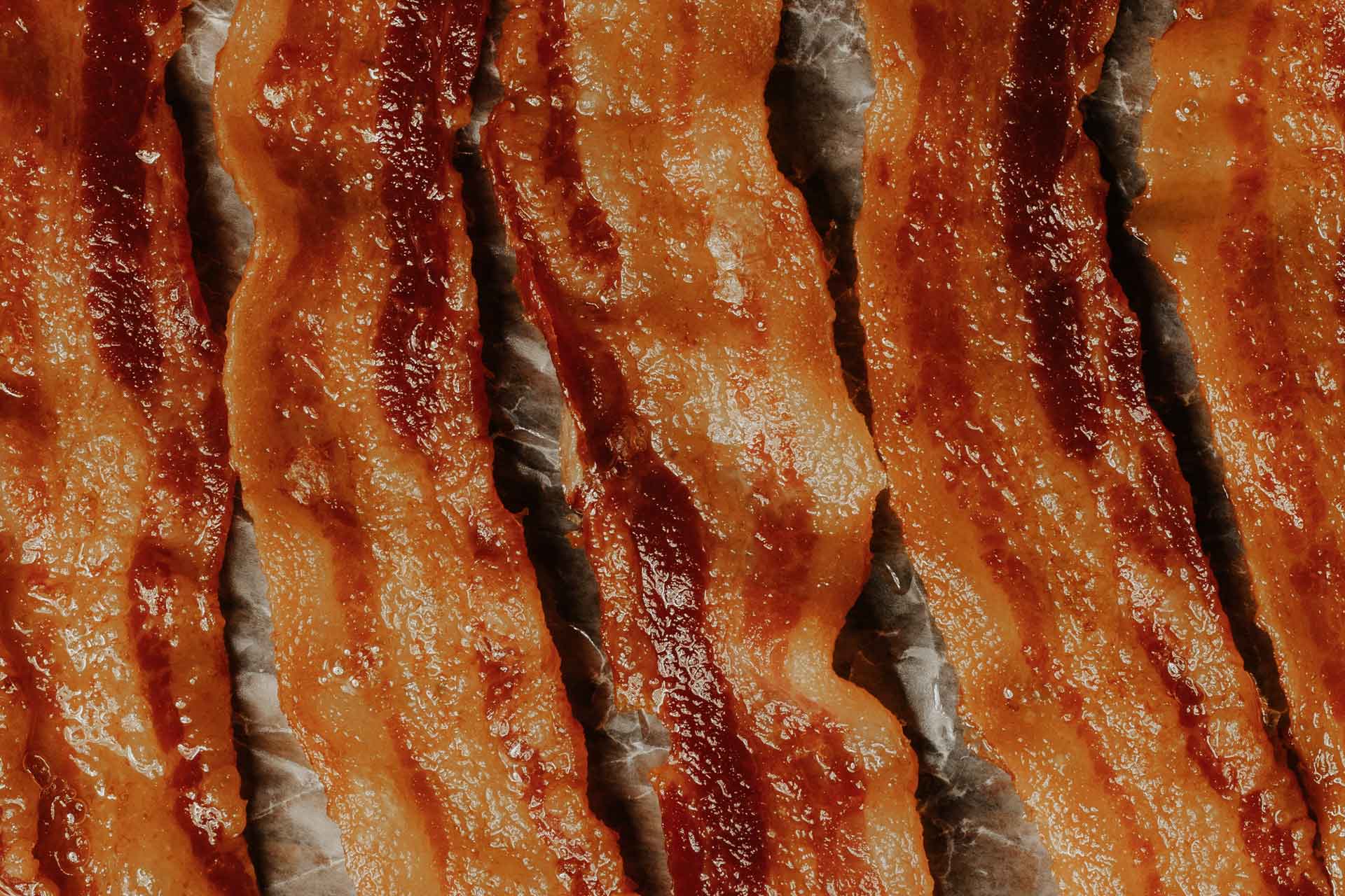 rashers of crispy bacon