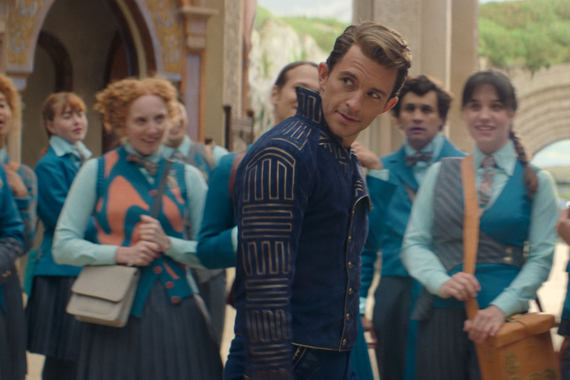 Jonathan Bailey in the Wicked movie
