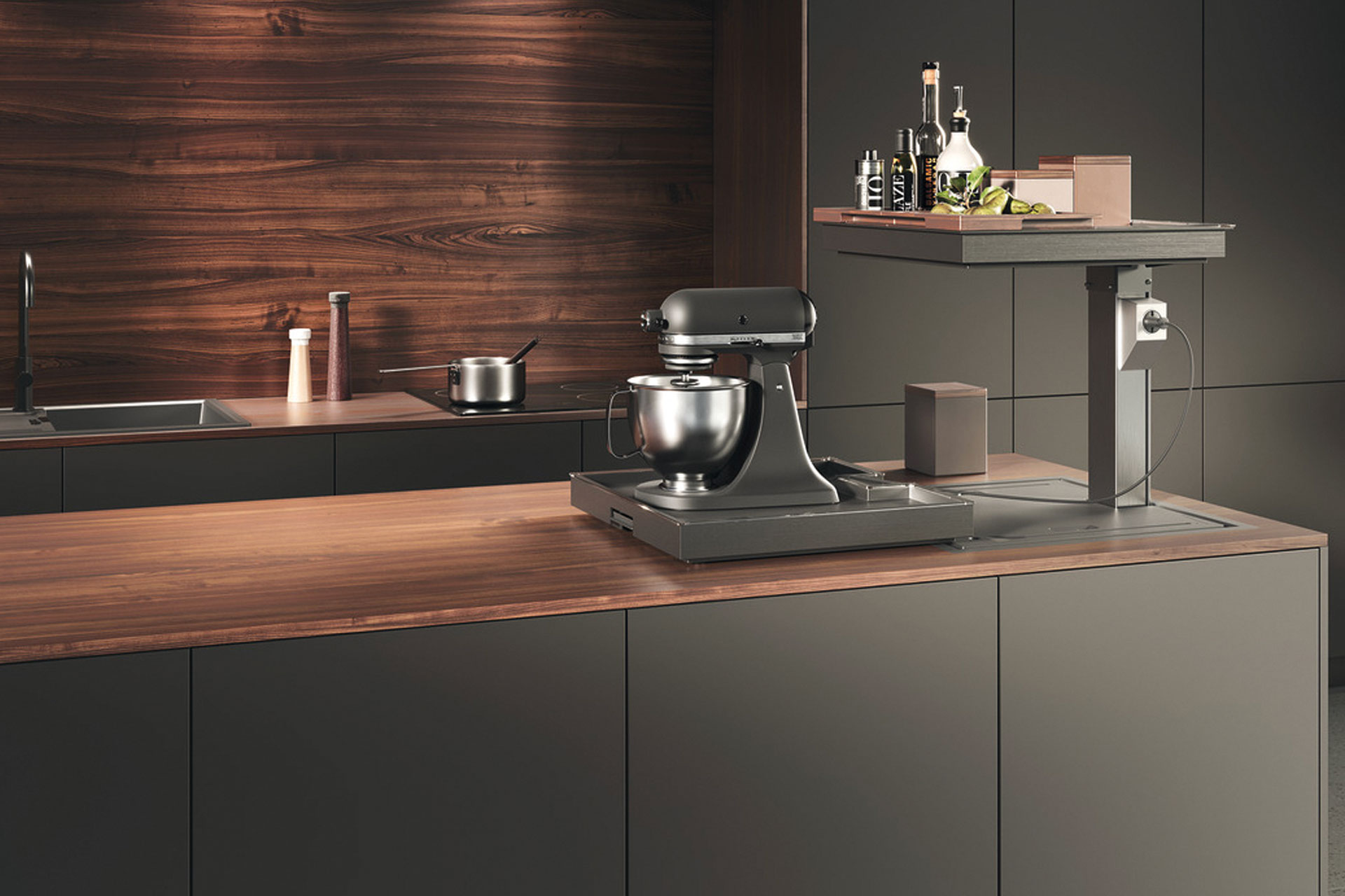 Hafele rising corner island storage unit