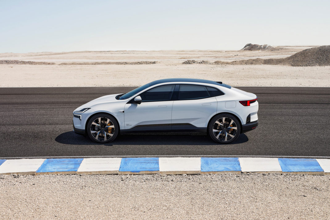 Polestar 4 on the road