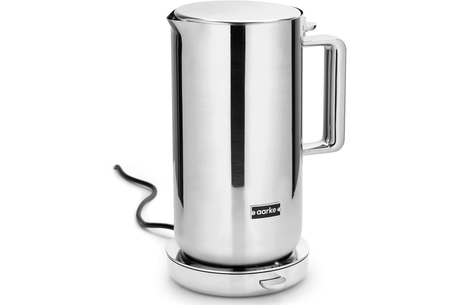 Cylindrical stainless steel kettle