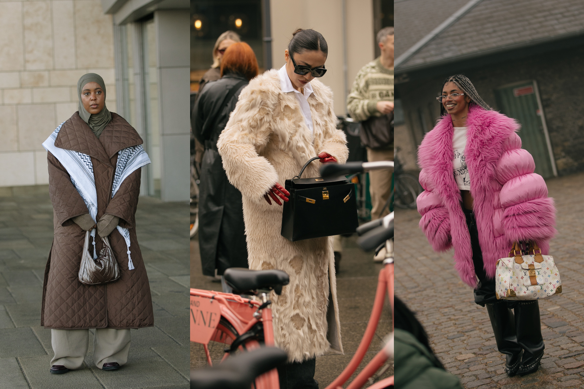 Women in coats outdoors