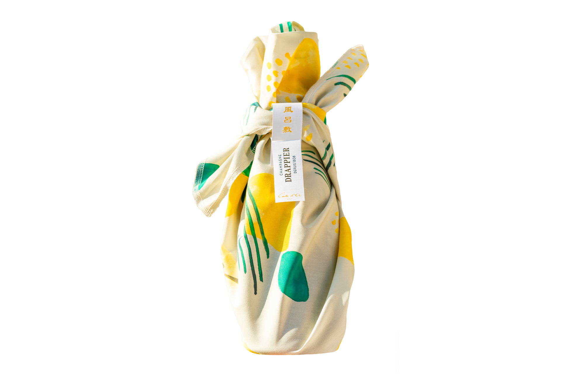 Champagne Drappier Furoshiki bottle