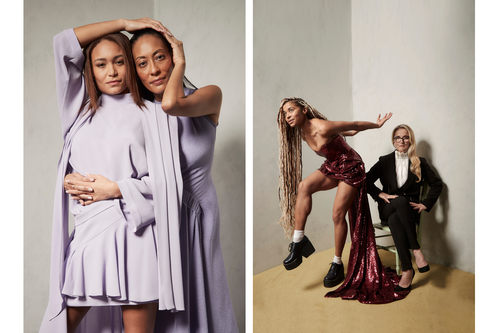 Mothers and daughters modelling Edeline Lee