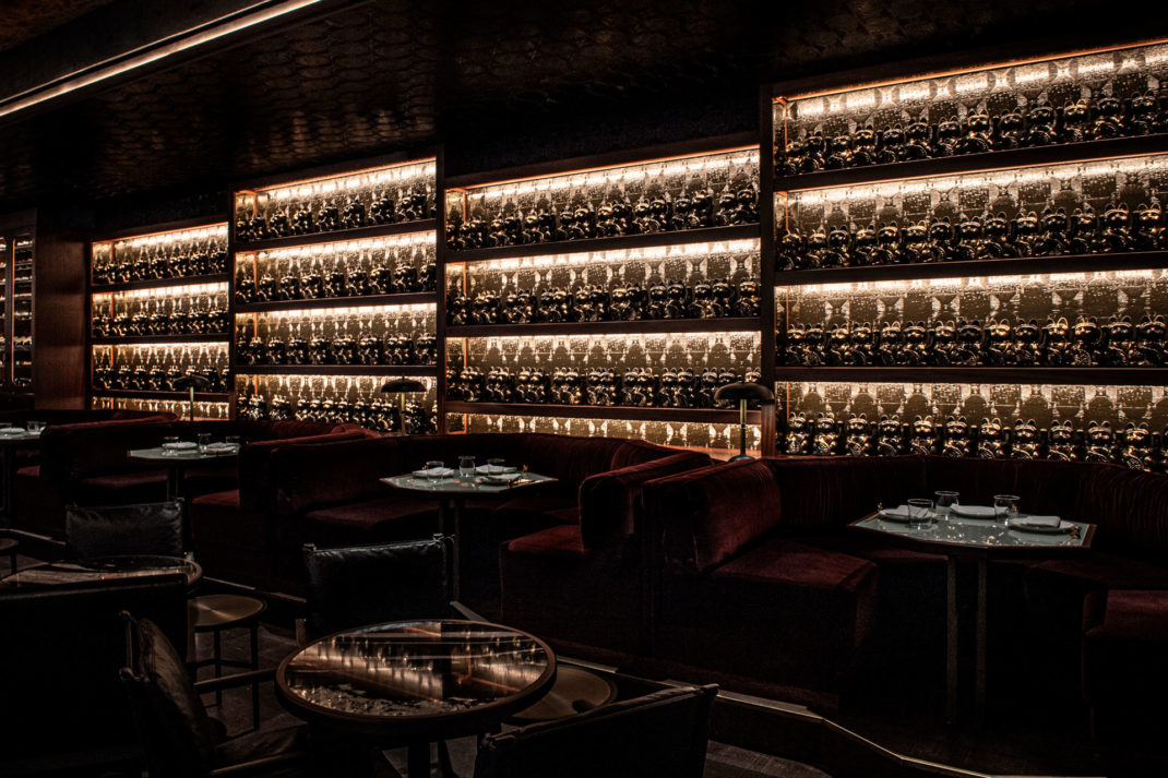 Interiors of Lucky Cat restaurant