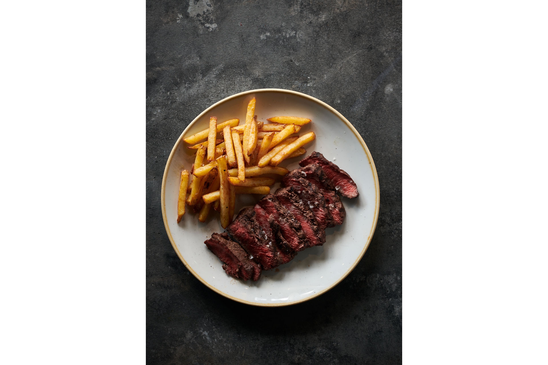 Steak and chips at Franklin & Baines restaurant