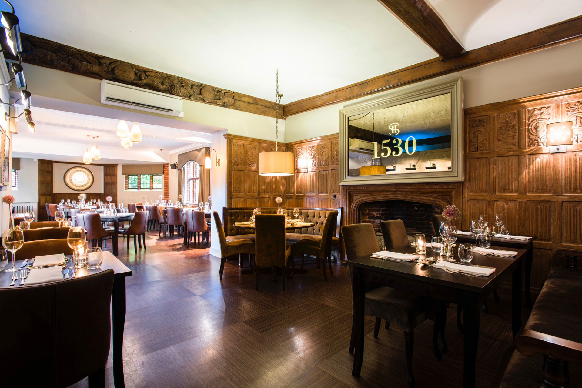 Restaurant 1530 at Seckford Hall Hotel & Spa in Suffolk