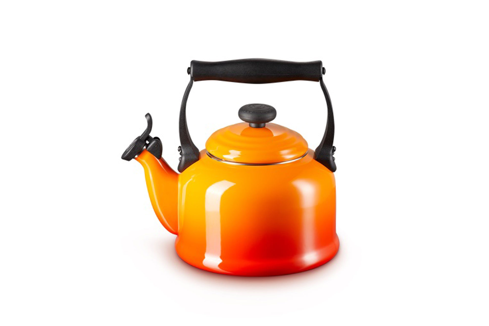 Orange Le Creuset kettle