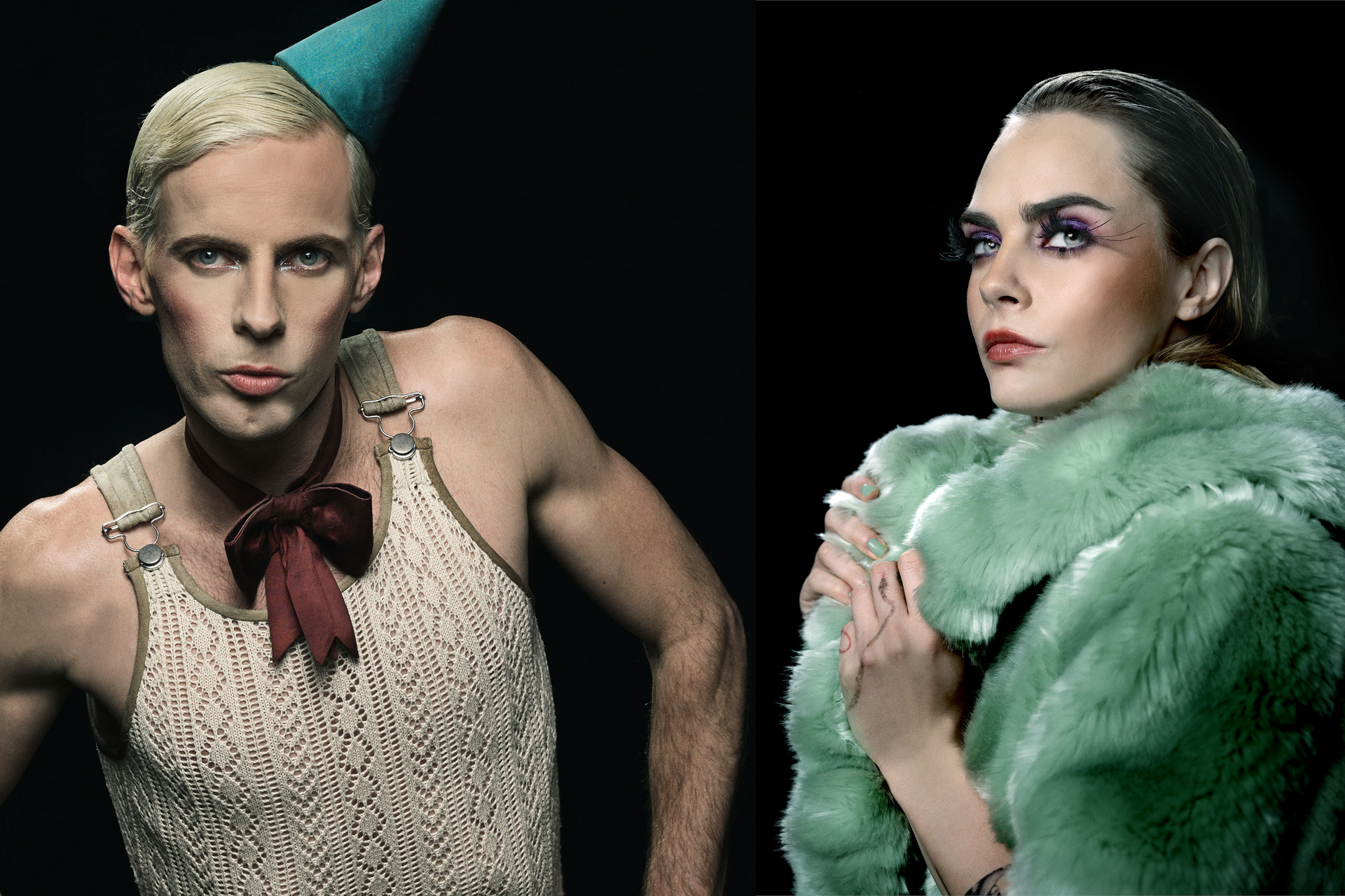 Luke Treadaway (The Emcee) and Cara Delevingne (Sally Bowles)