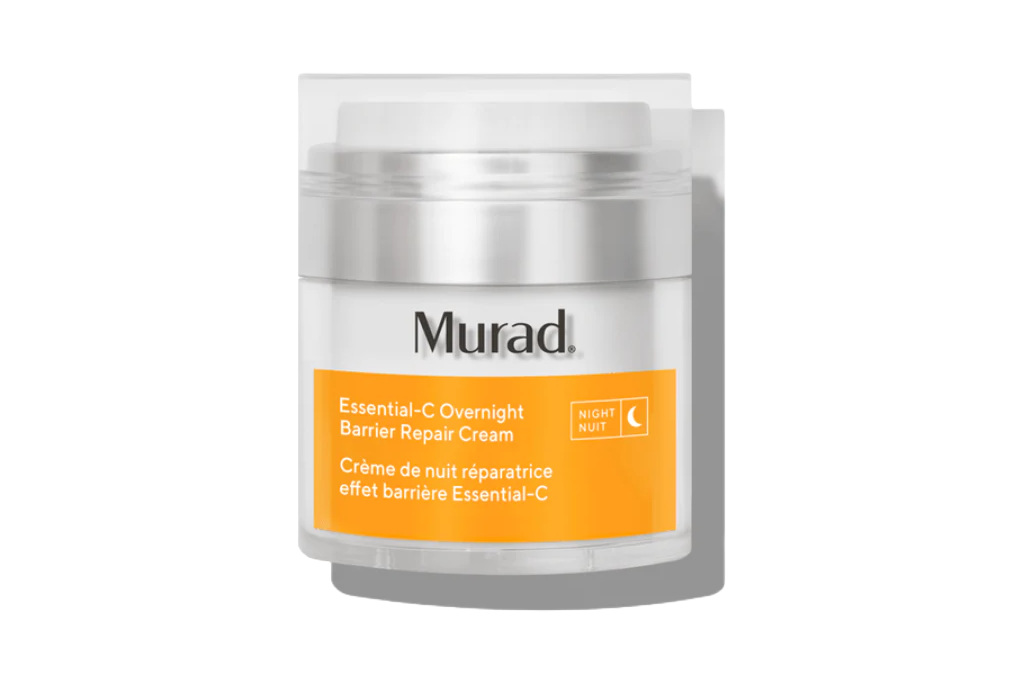 White and orange tub of night cream