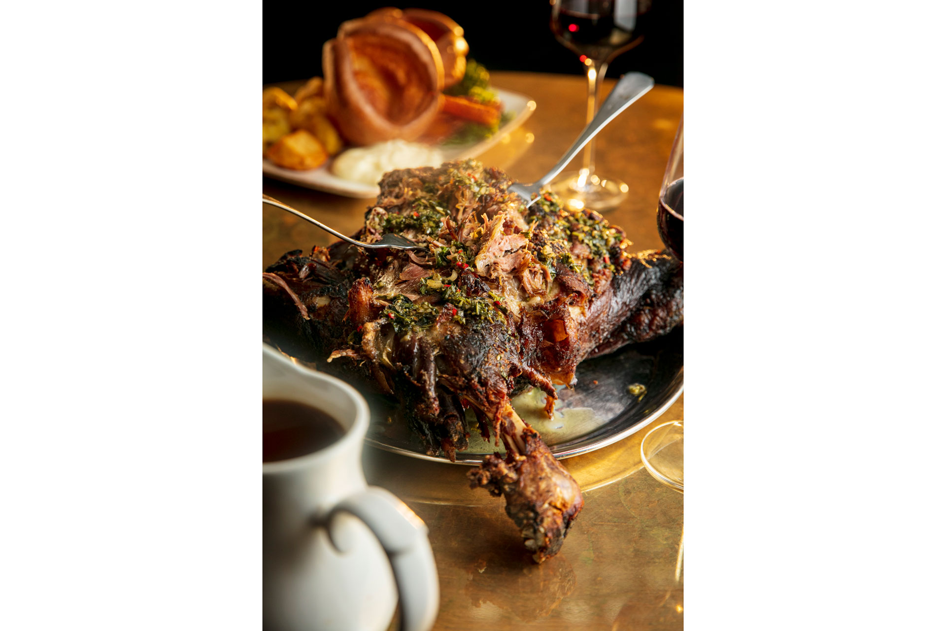 Roast lamb shoulder