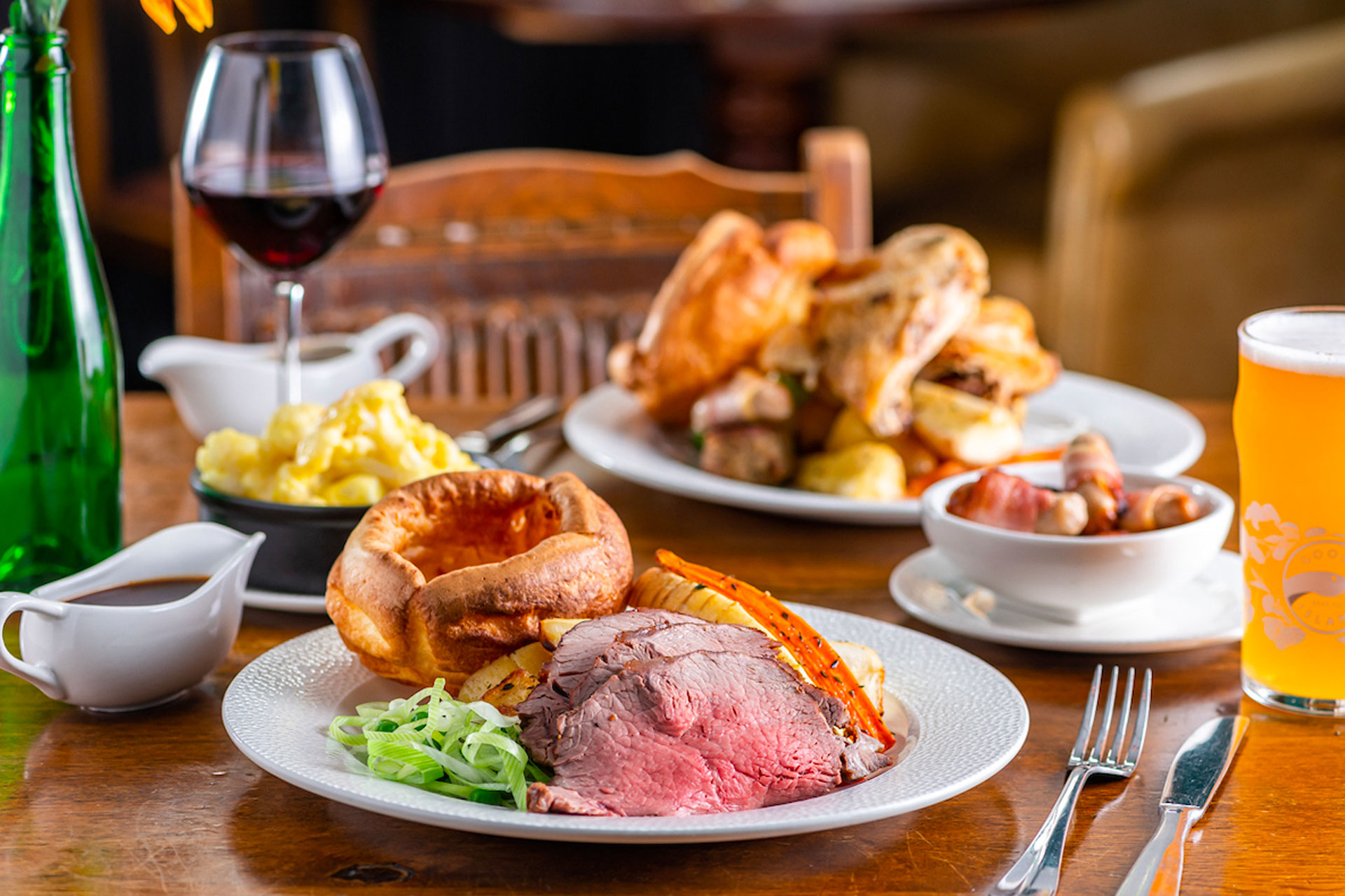 Roast beef at The Sun Inn Barnes