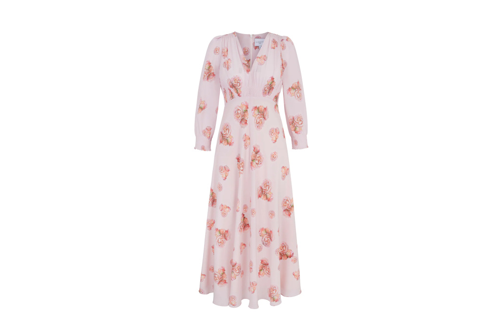 Pink floral dress