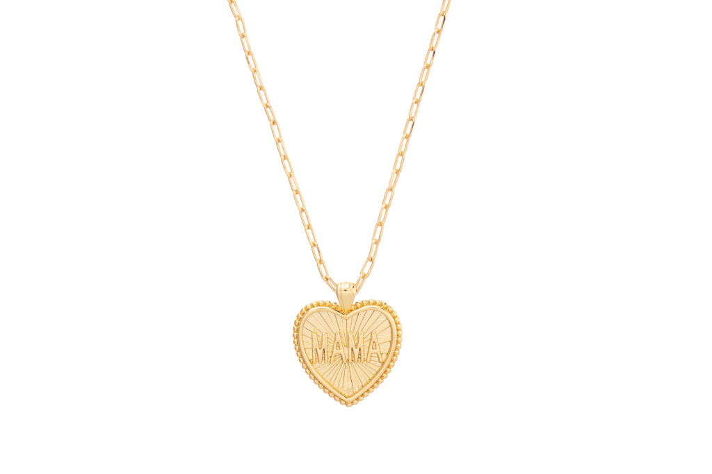 Gold mama pendant