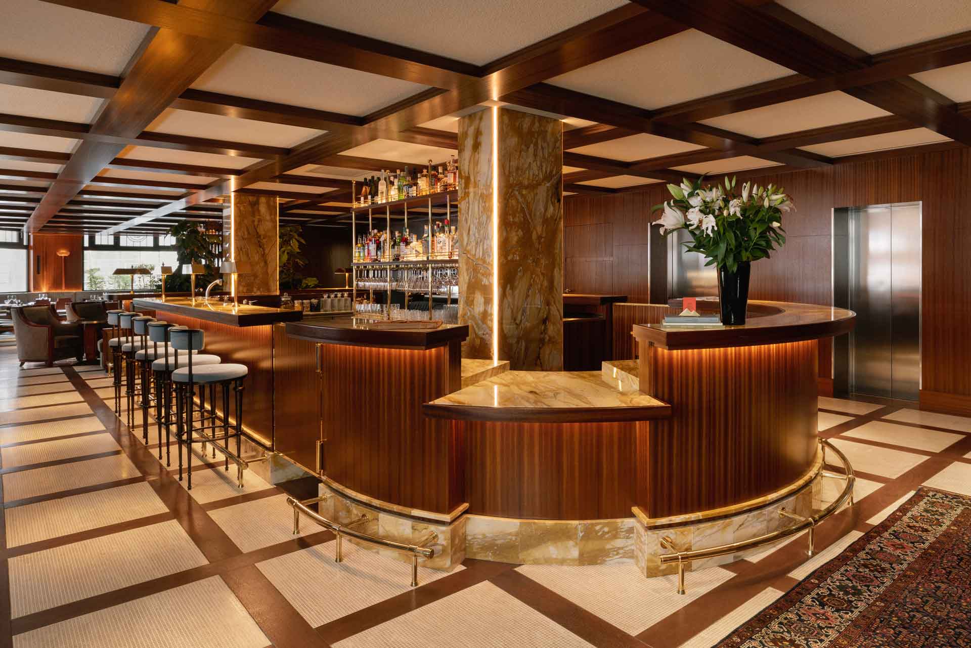 The Brasserie Bar at Hotel des Grand Voyageurs