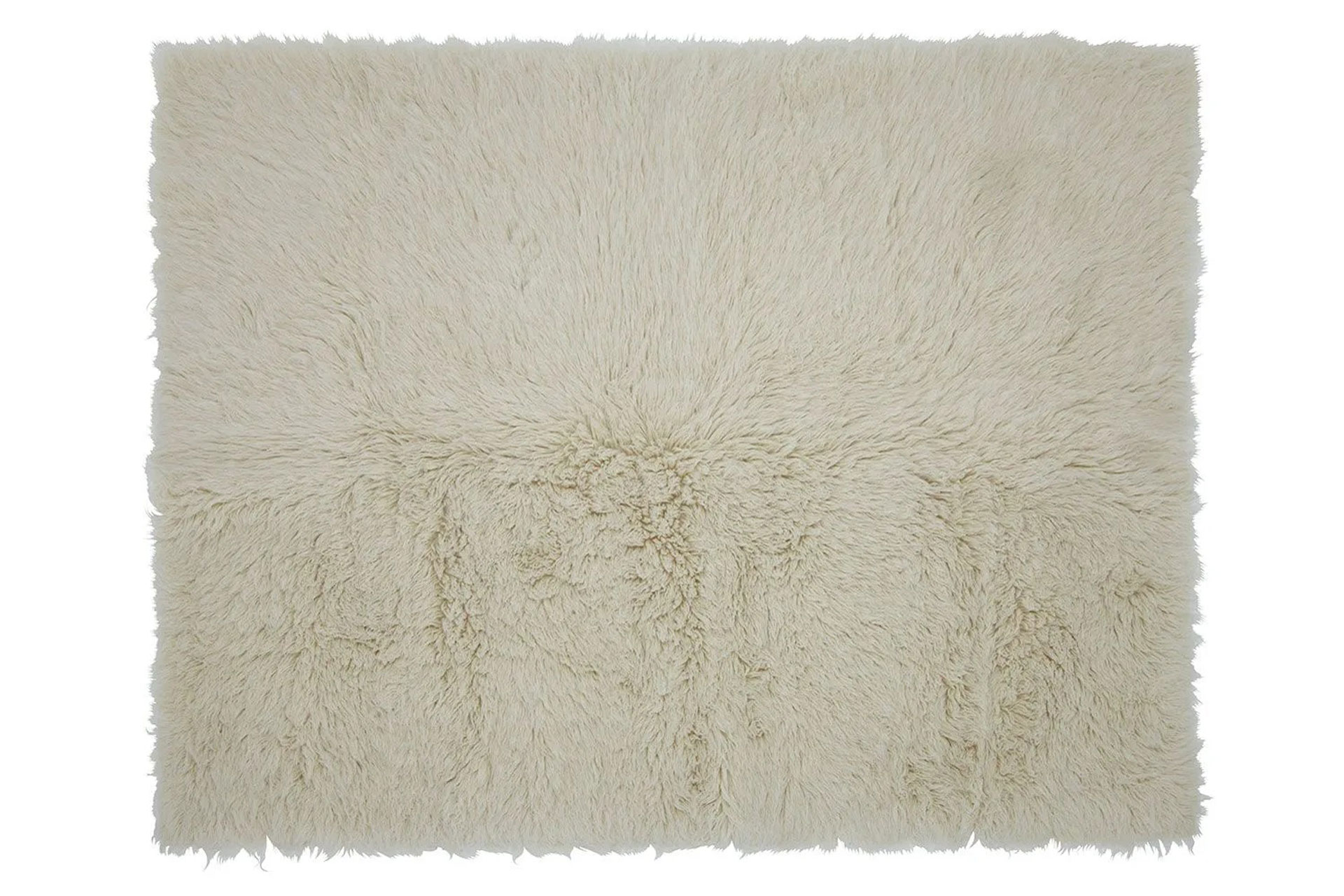 Fluffy cream rug