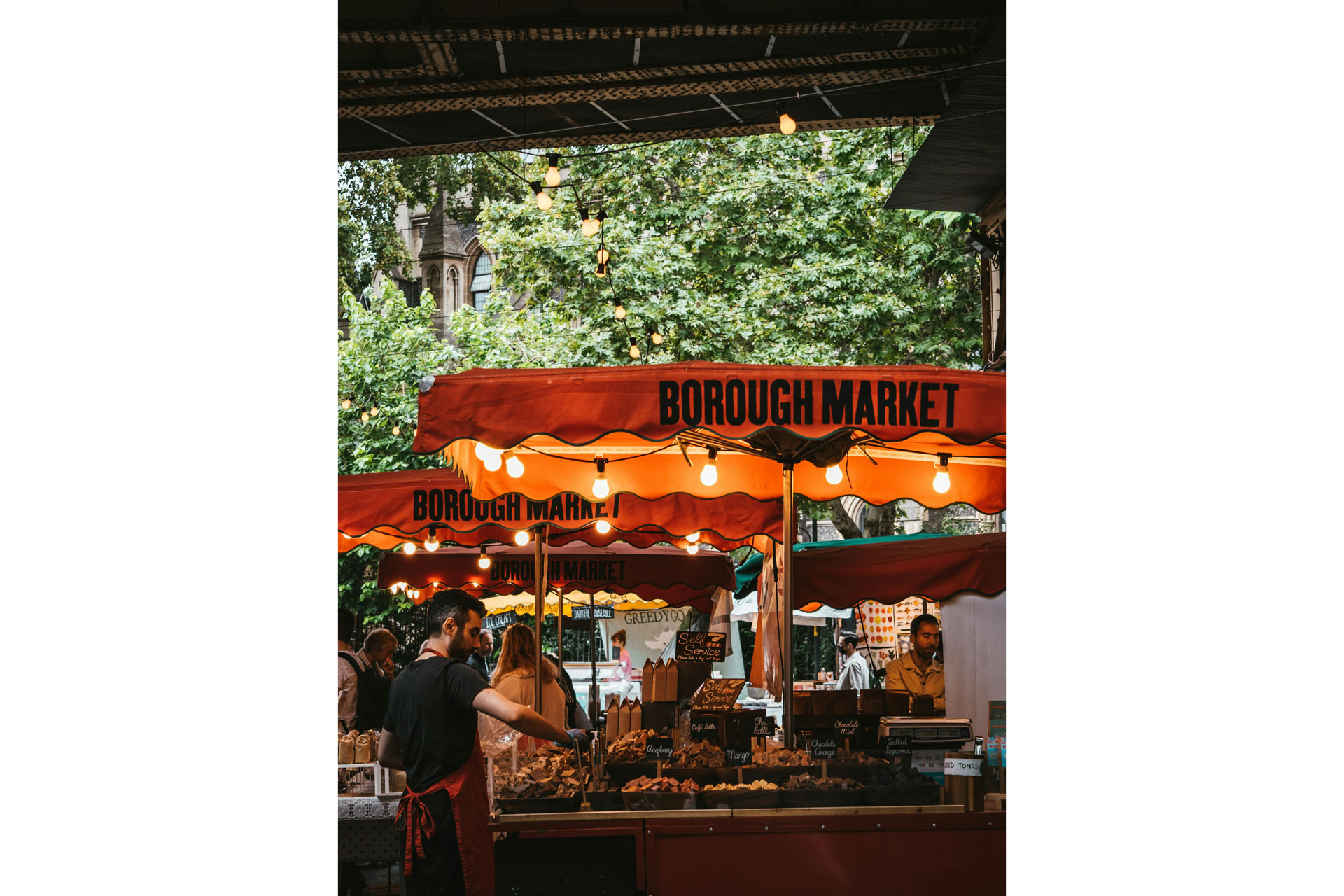 Food stall at Borough Market