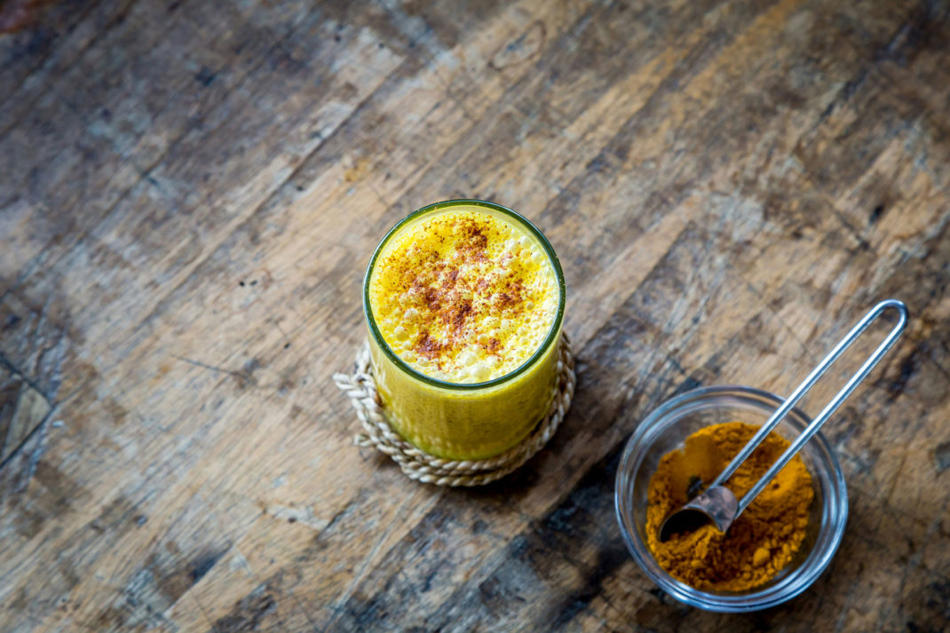 A cup of turmeric milk