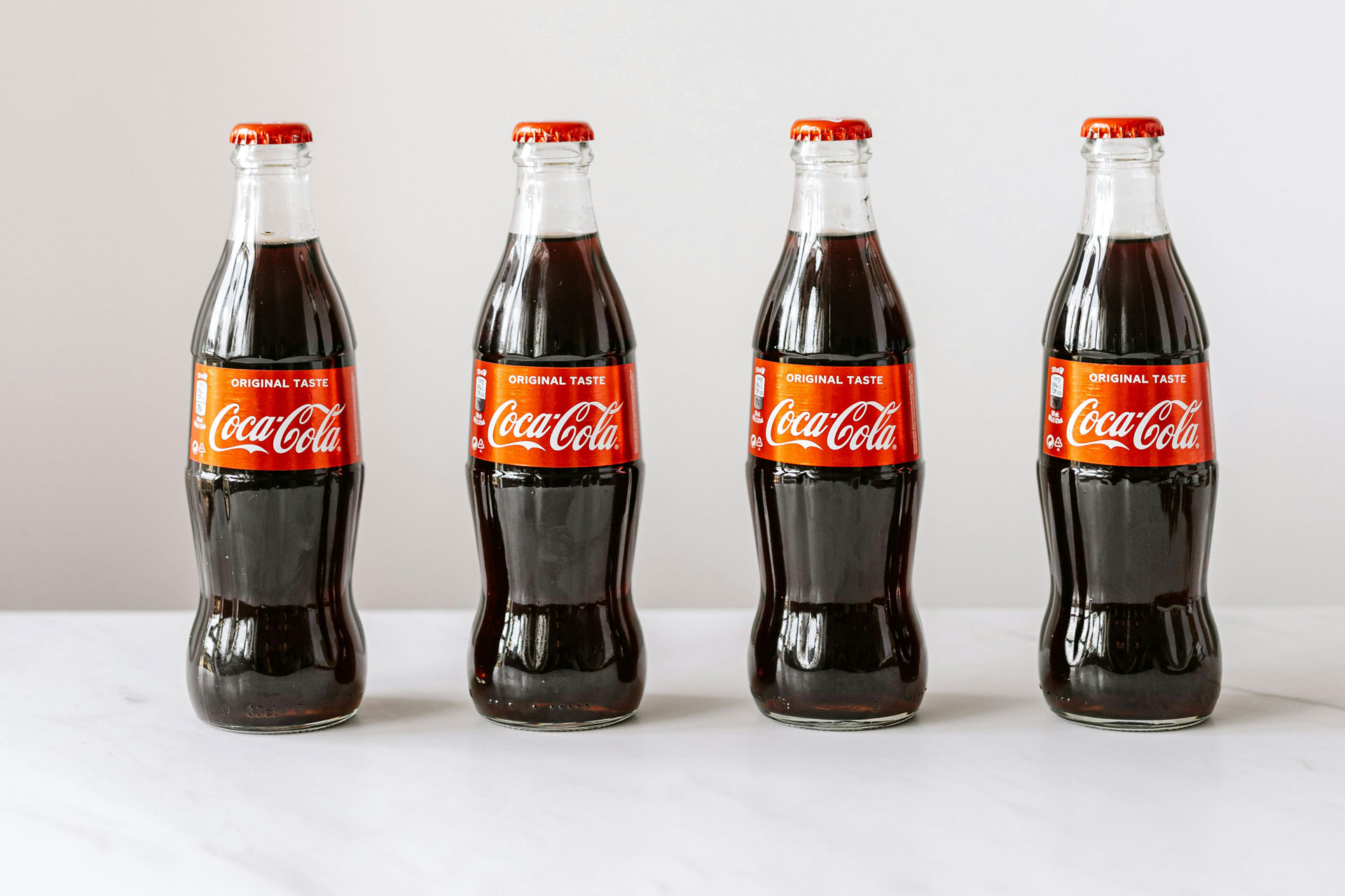 Four bottles of coke