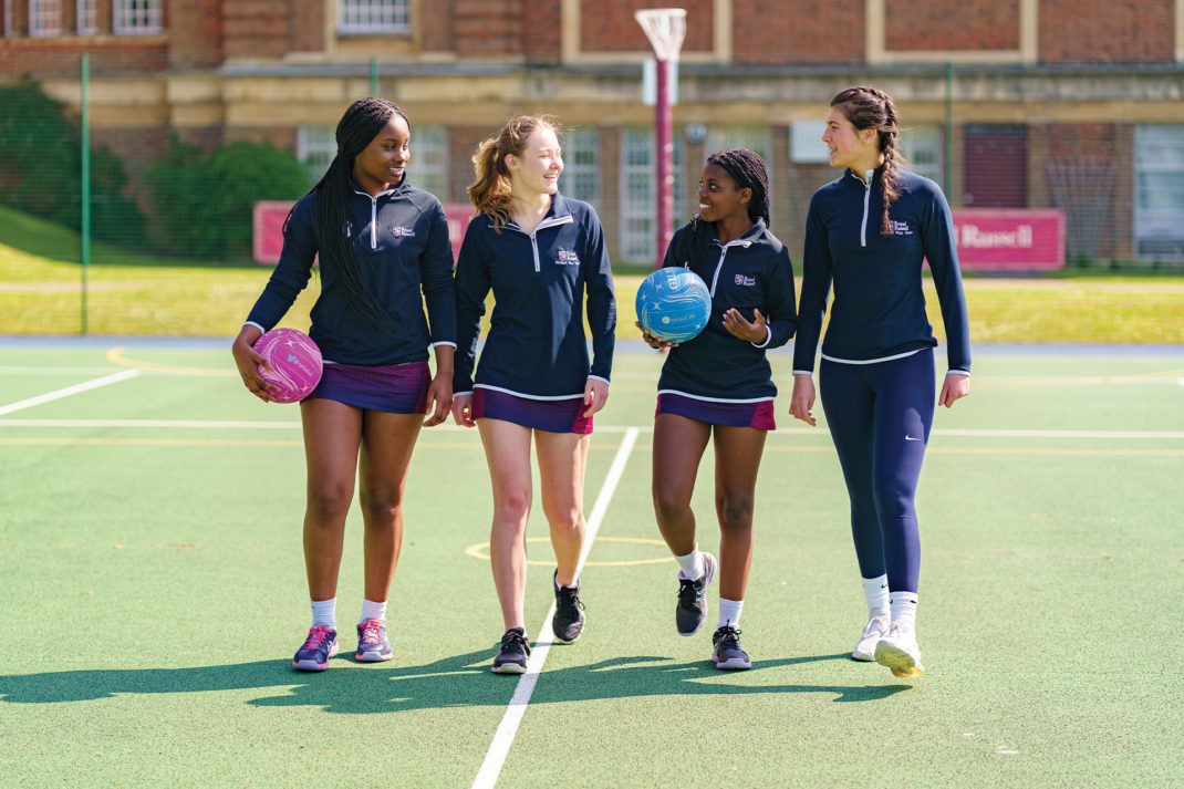 Sports lesson at Royal Russell School