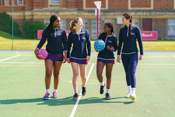 Sports lesson at Royal Russell School