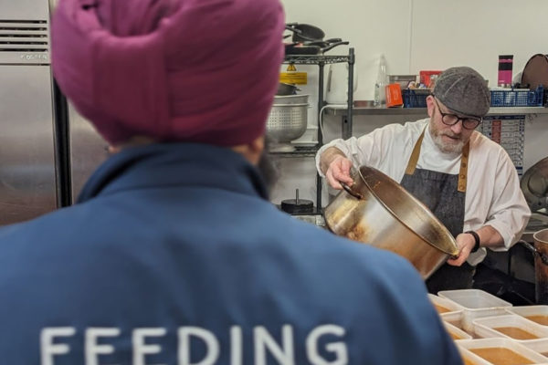 Holme Grange cooking the meals