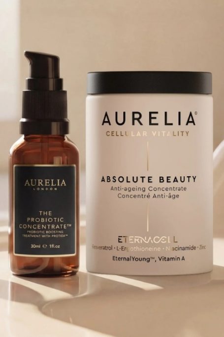 Beauty treatments in bottles from British B Corp beauty brand Aurelia