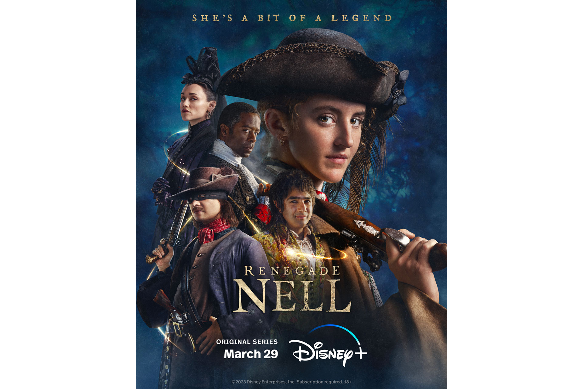 The poster for Disney Plus's Ballad of Renegade Nell