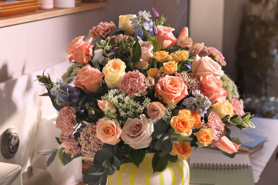 A bouquet of flowers