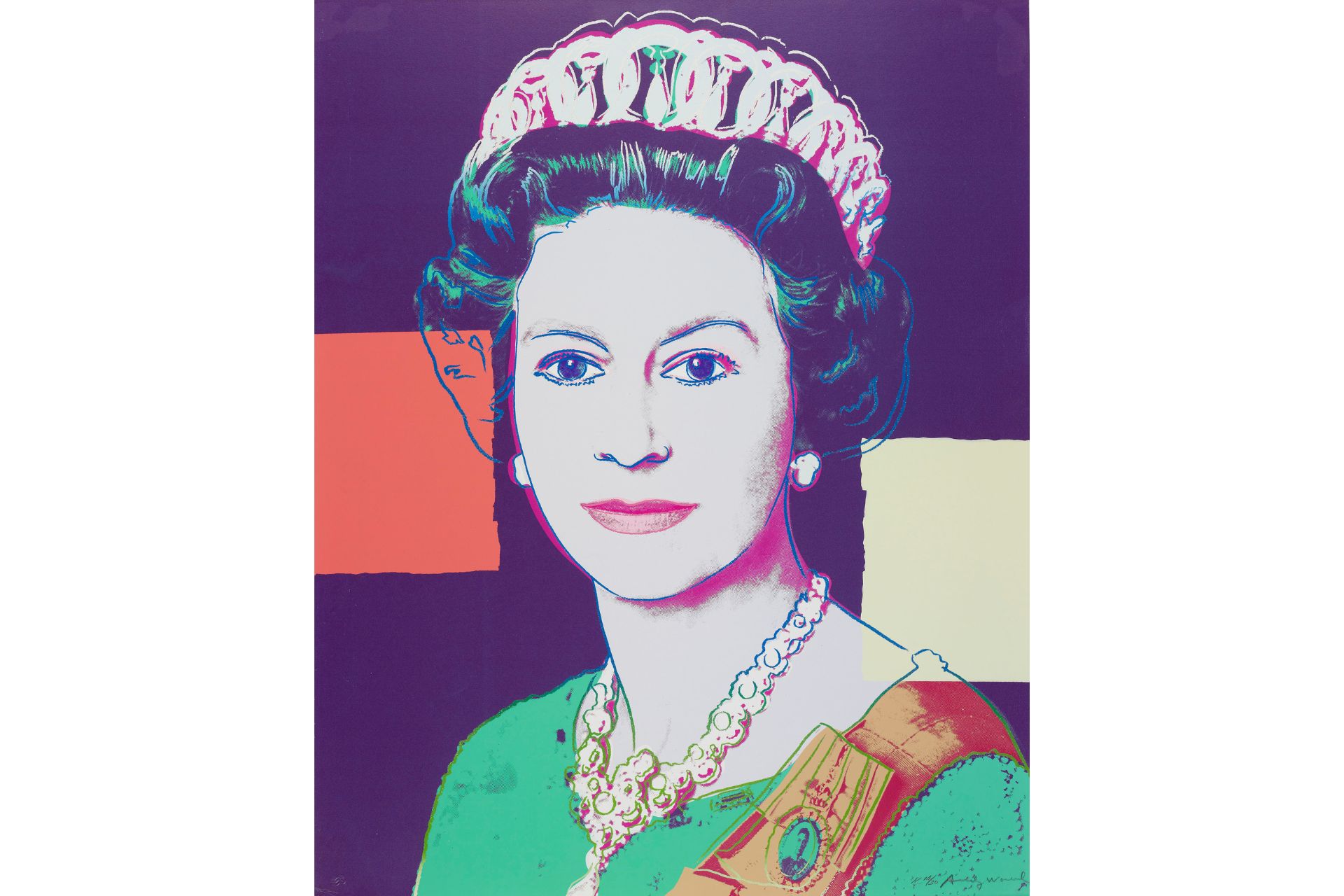 Andy Warhol, Reigning Queens (Royal Edition): Queen Elizabeth II of the United Kingdom