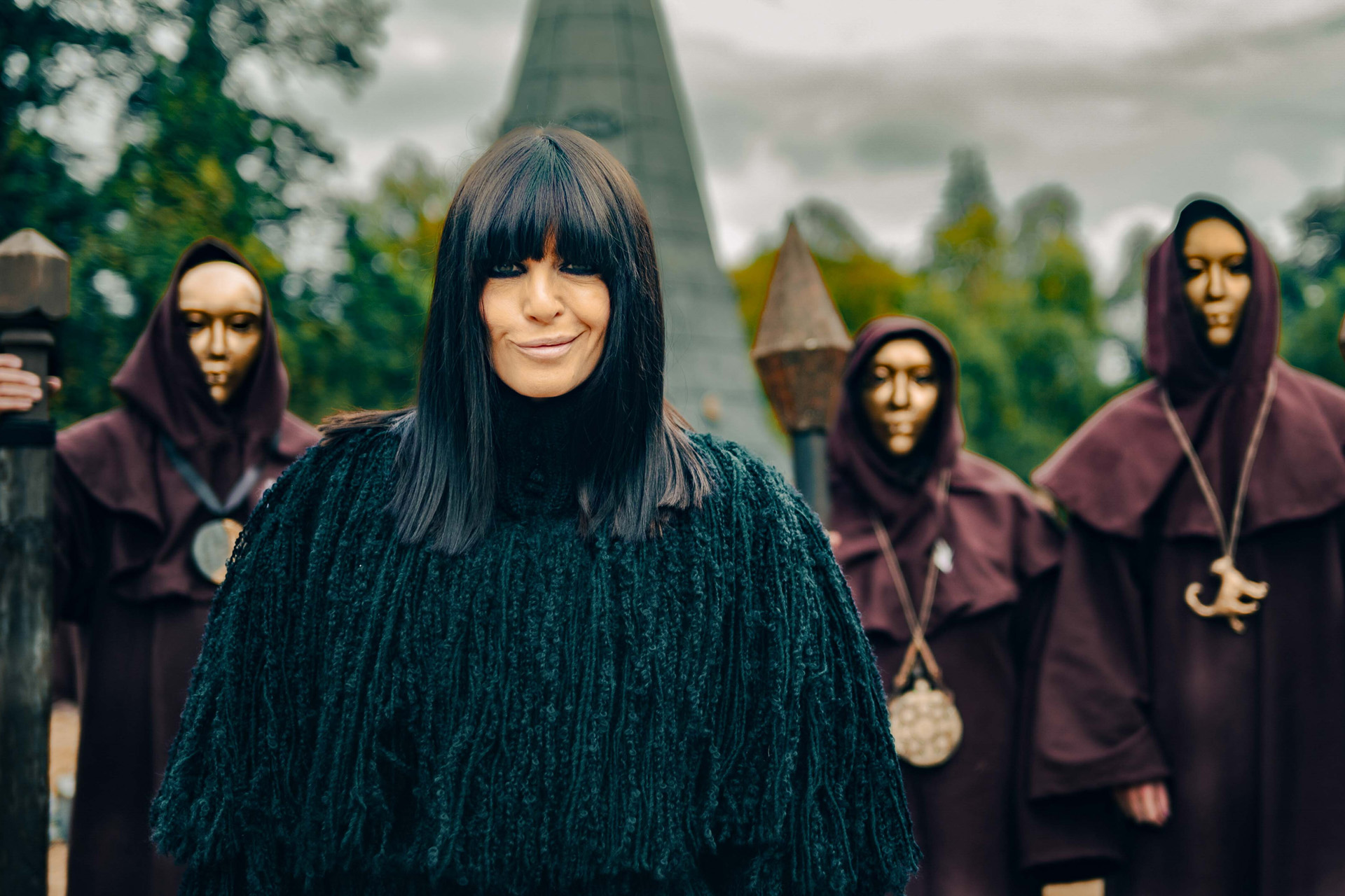 Claudia Winkleman’s Iconic Traitors Fringed Coat Could Be Yours