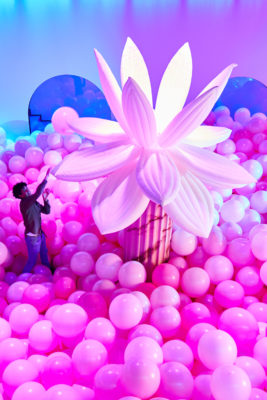 A person at Bubble Planet in London