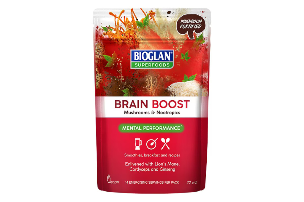 Red packet of nootropics supplement powder