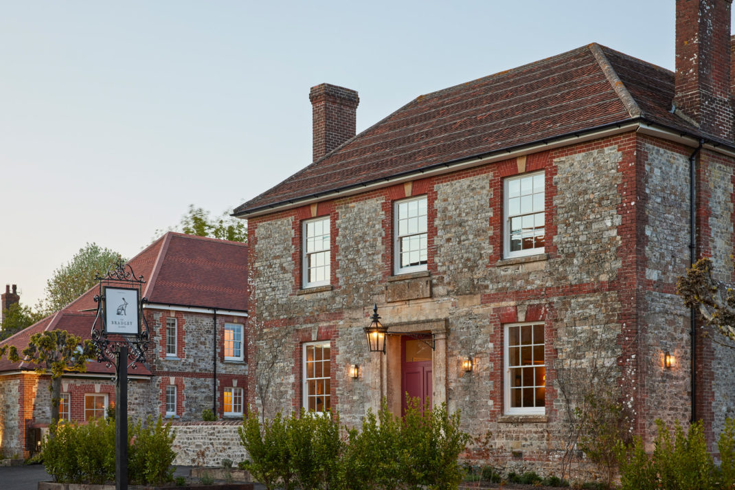 Brick exterior of The Bradley Hare