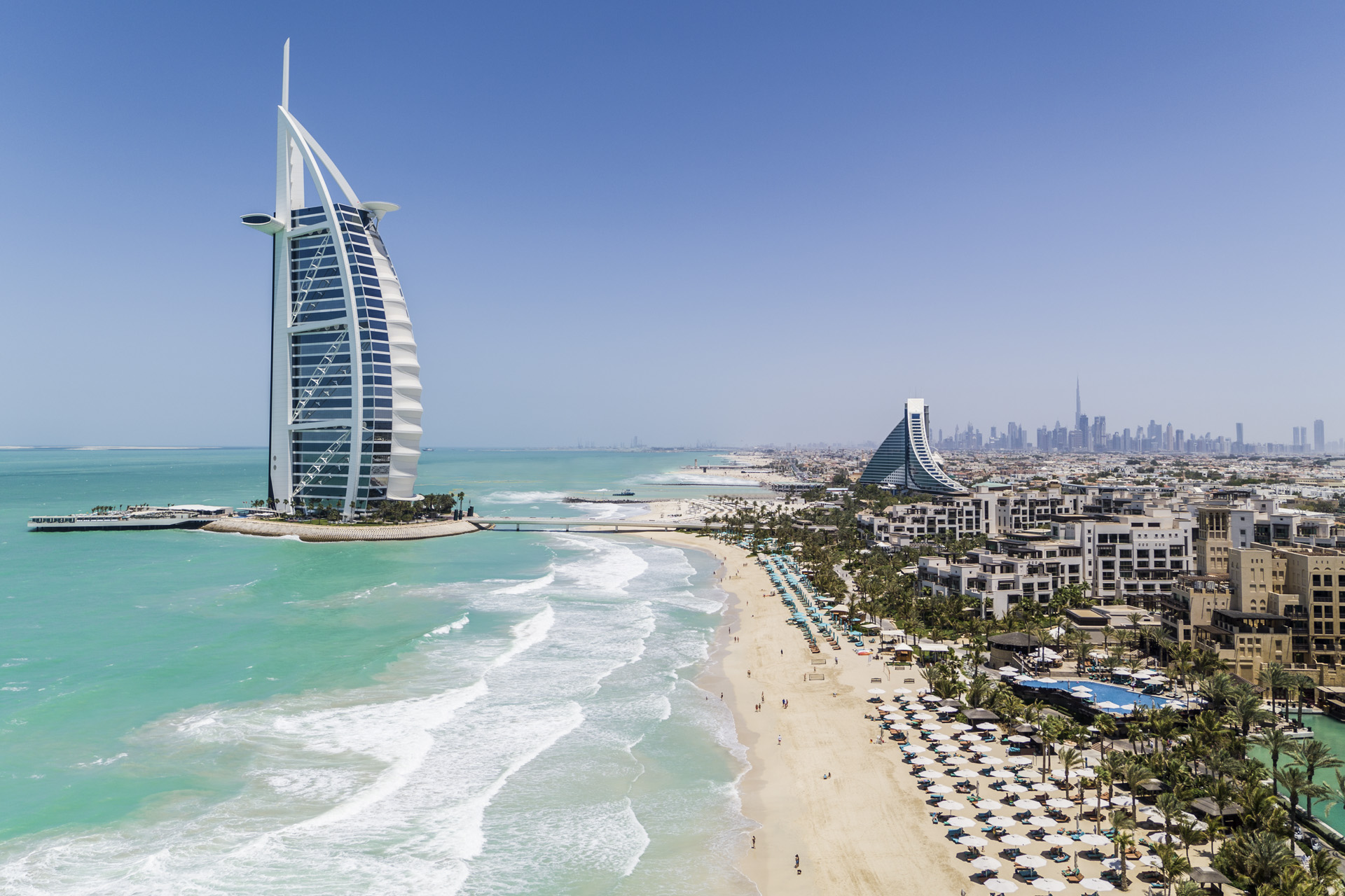 The exterior of Burj Al Arab Jumeirah