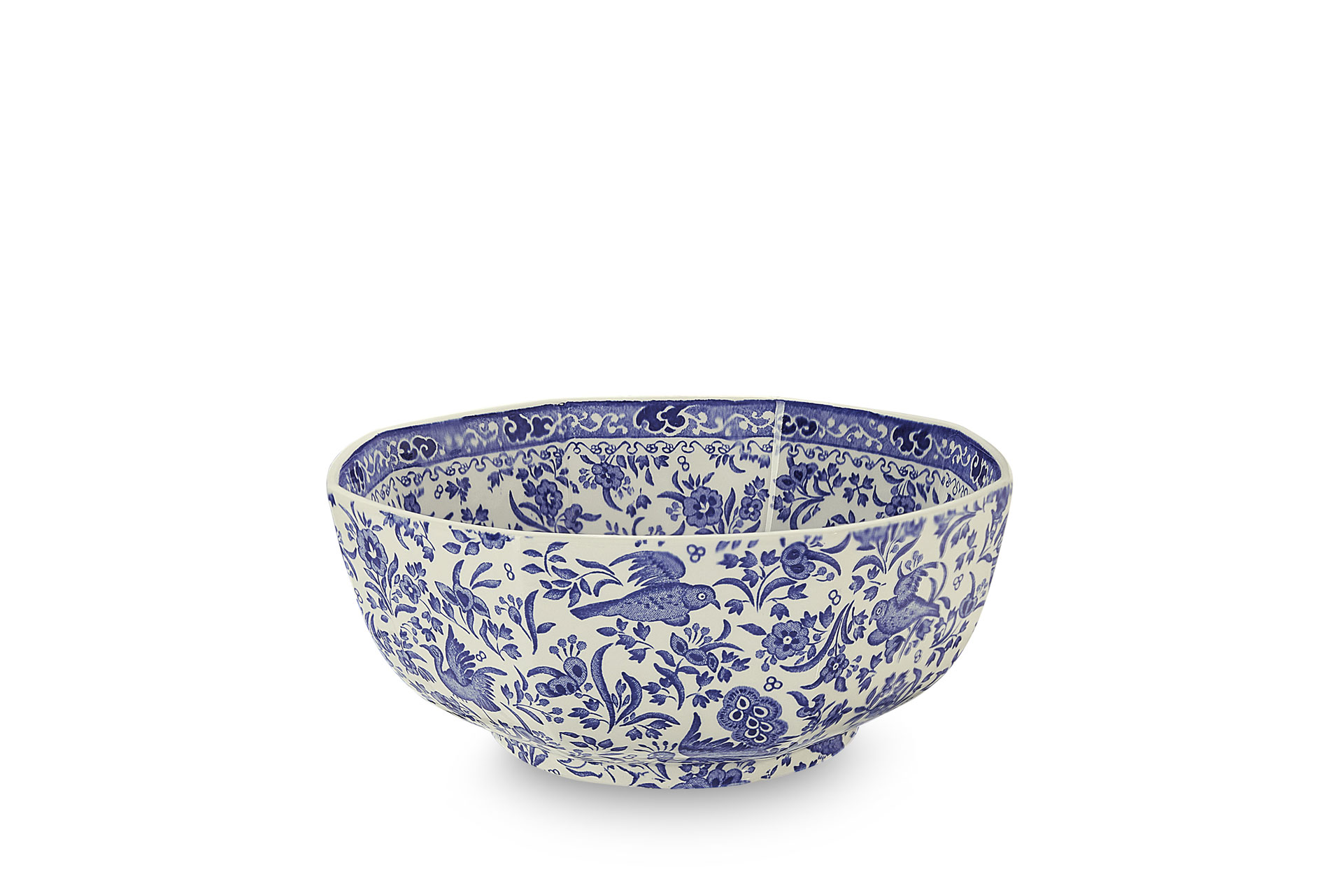 Burleigh blue peacock bowl