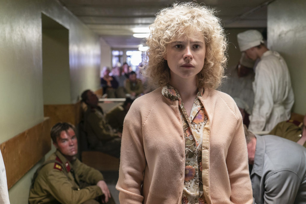 Jessie Buckley as Lyudmilla Ignatenko in Chernobyl