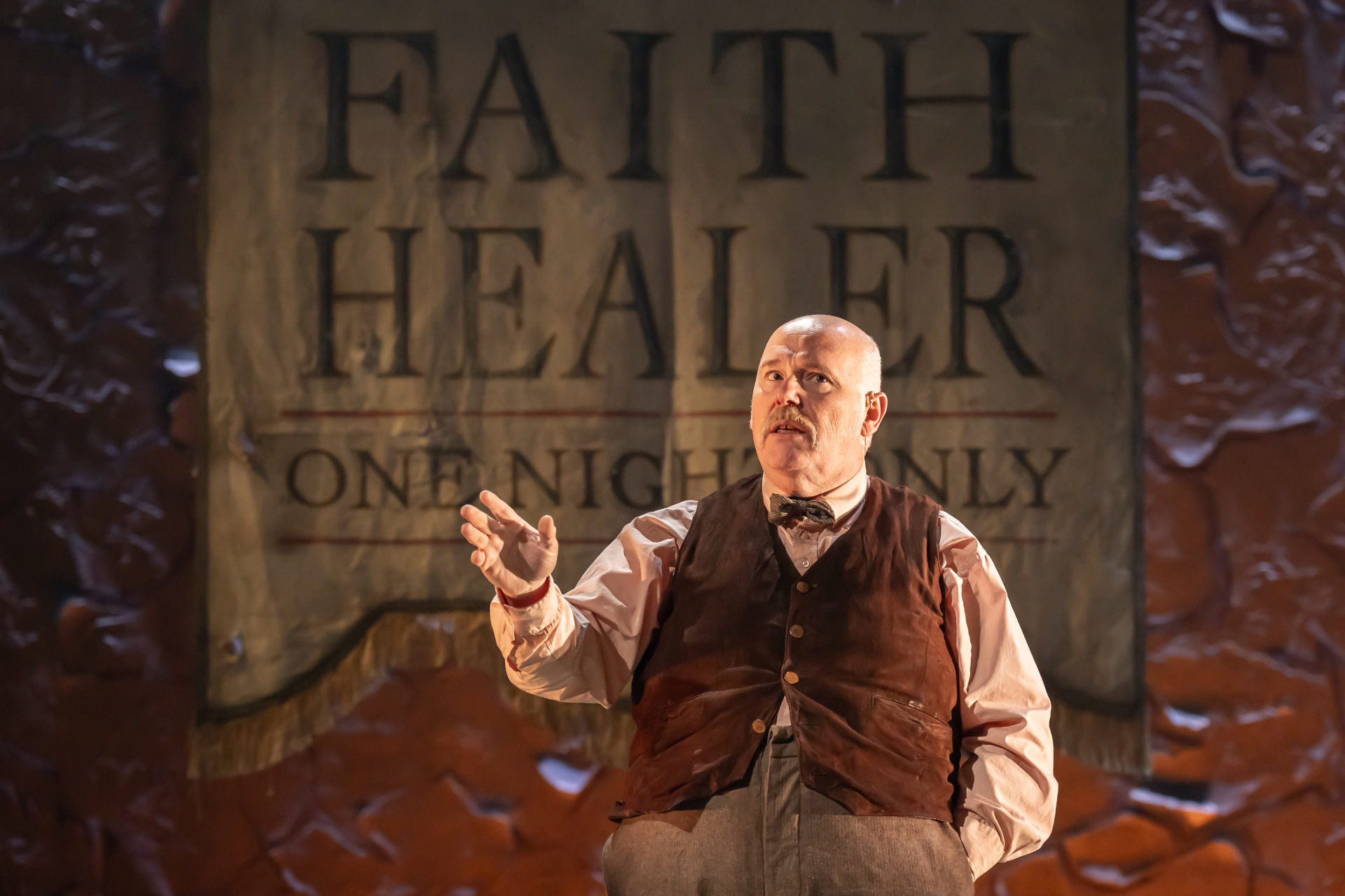 Nick Holder in Faith Healer at the Lyric Hammersmith Theatre