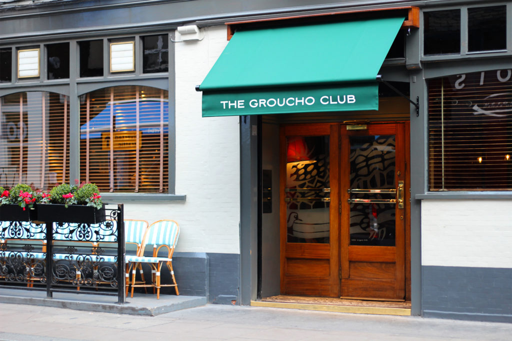 The exterior of The Groucho Club