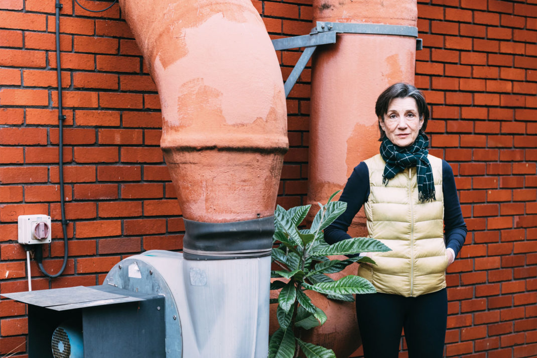 Harriet Walter brick wall