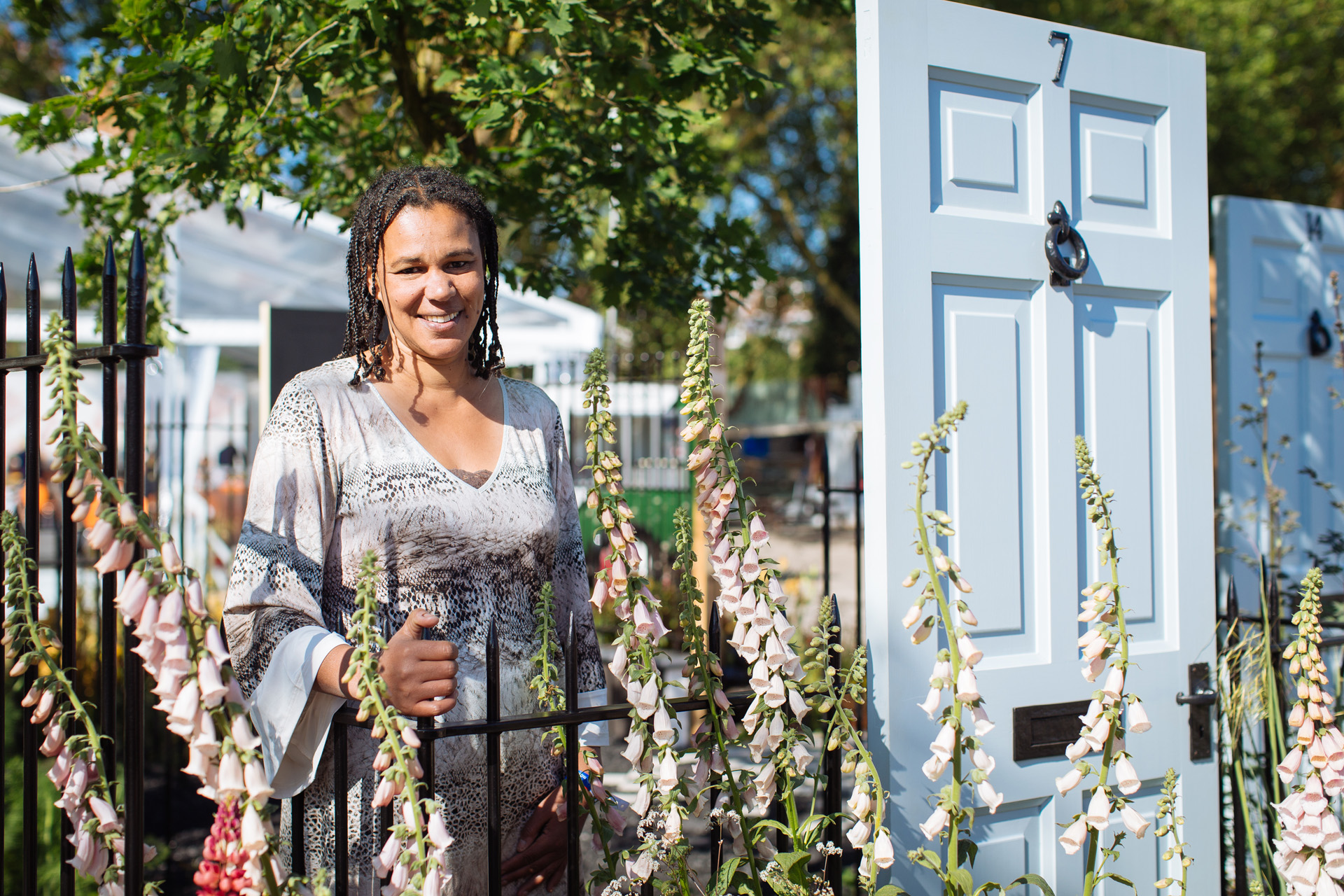 Juliet Sargeant at Chelsea Flower Show in 2016