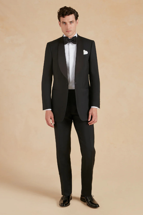 Man in black dinner suit