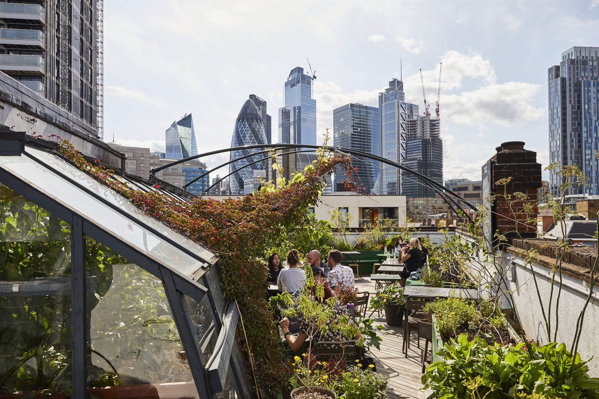 The Culpeper rooftop with views of London