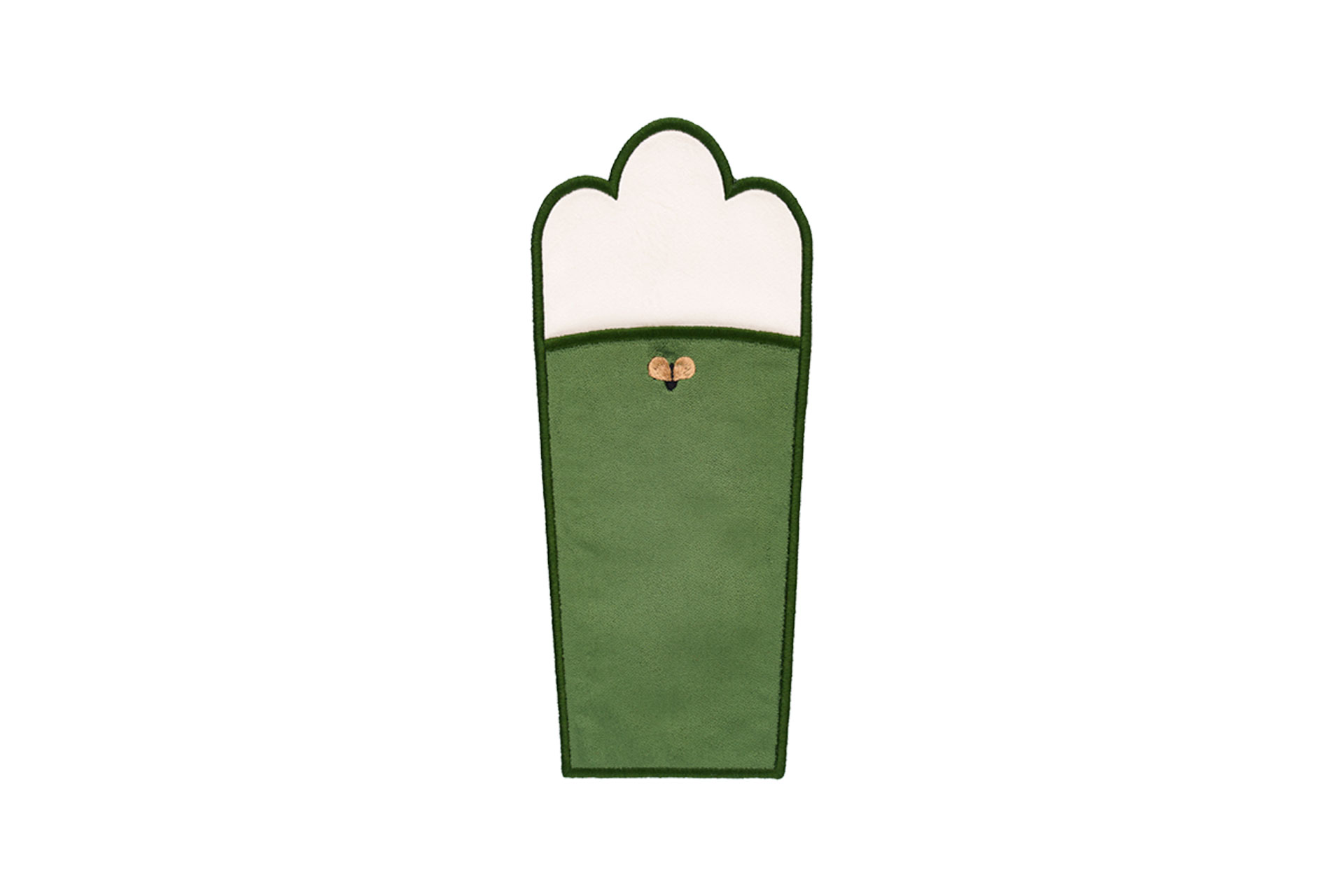 Truffle Bee cutlery case holder in green
