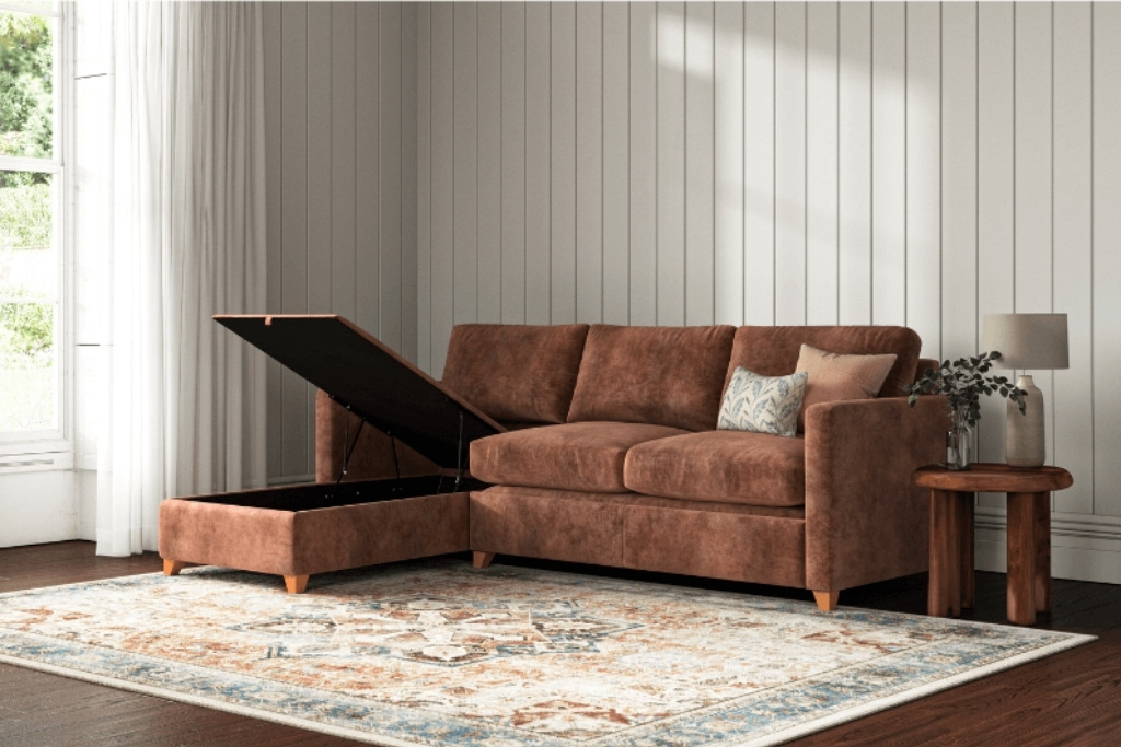 Willow & Hall Foxham Chaise Storage Sofa Bed
