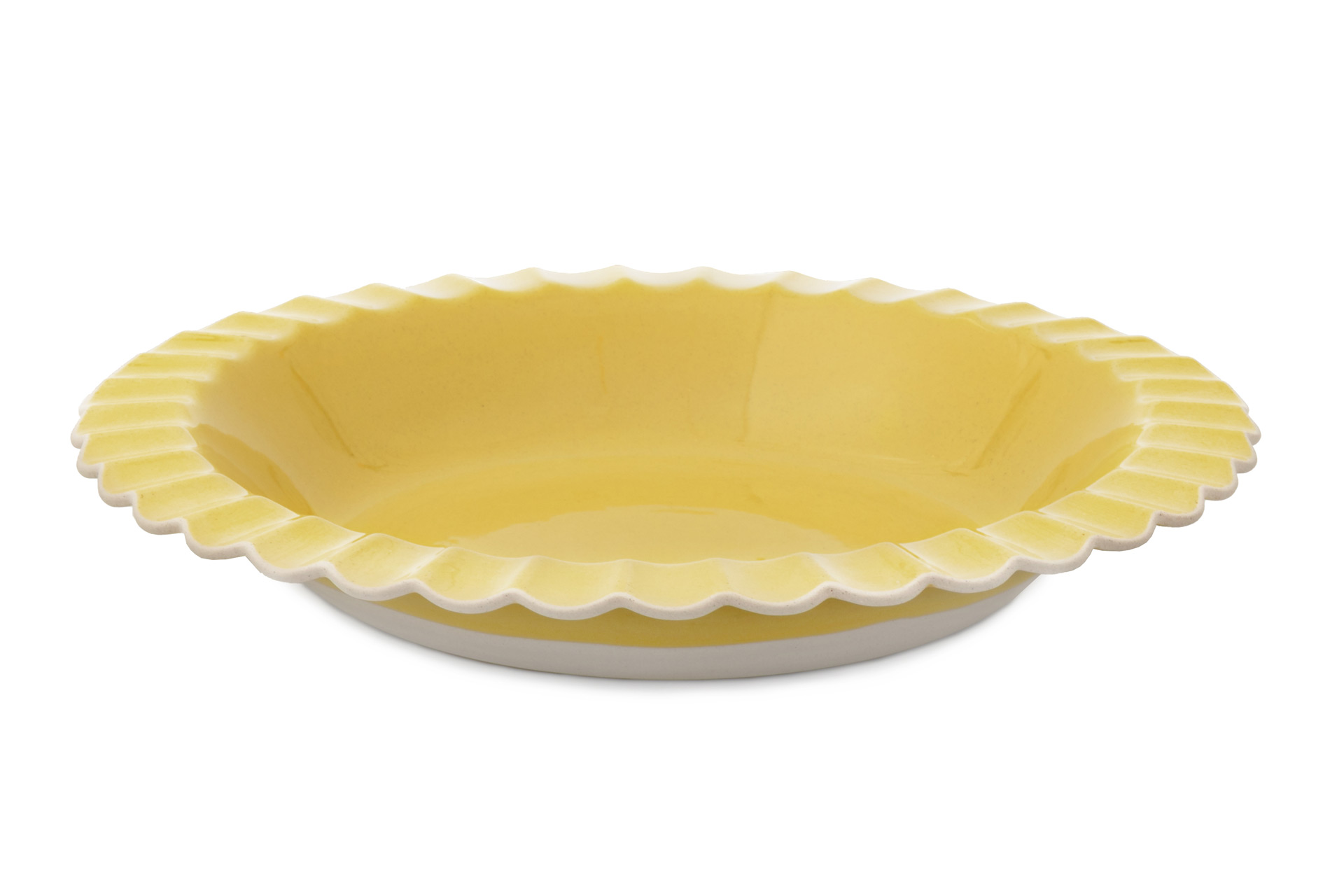 Yellow serving dish
