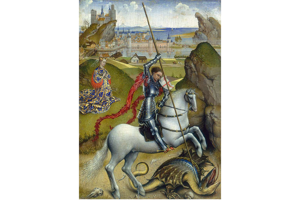 15th-century painting of St. George Conquering the Dragon