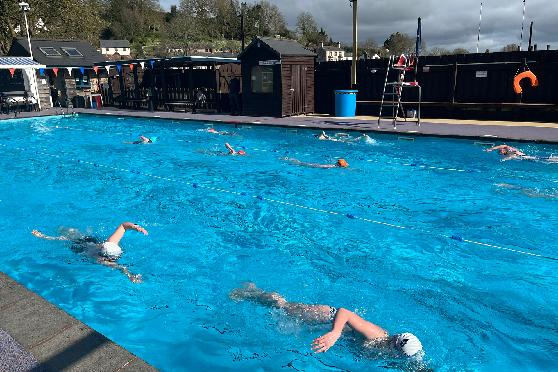 Taunton pupils training for the English Channel swim in August 2024