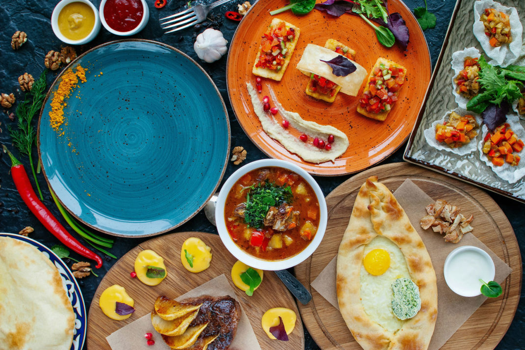Colourful meal